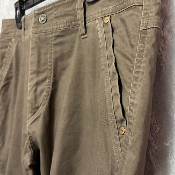 Kuhl Pants Mens 34X30 Brown Born On The Mountains Crag Series Slackr Hiking - Picture 3 of 12